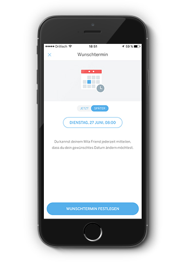 Mila App Chat Bot Termin